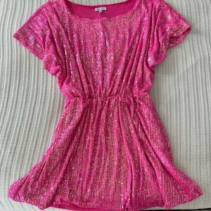 Pink Sequin Dress